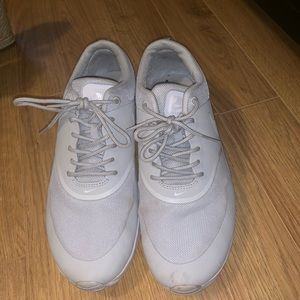 Nike silver and white sneakers